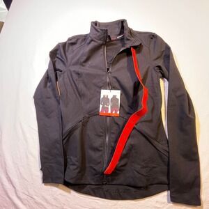 Spyder Active Womens Black Full Zip Jacket Long Sleeve Thumbholes Size M NWT
